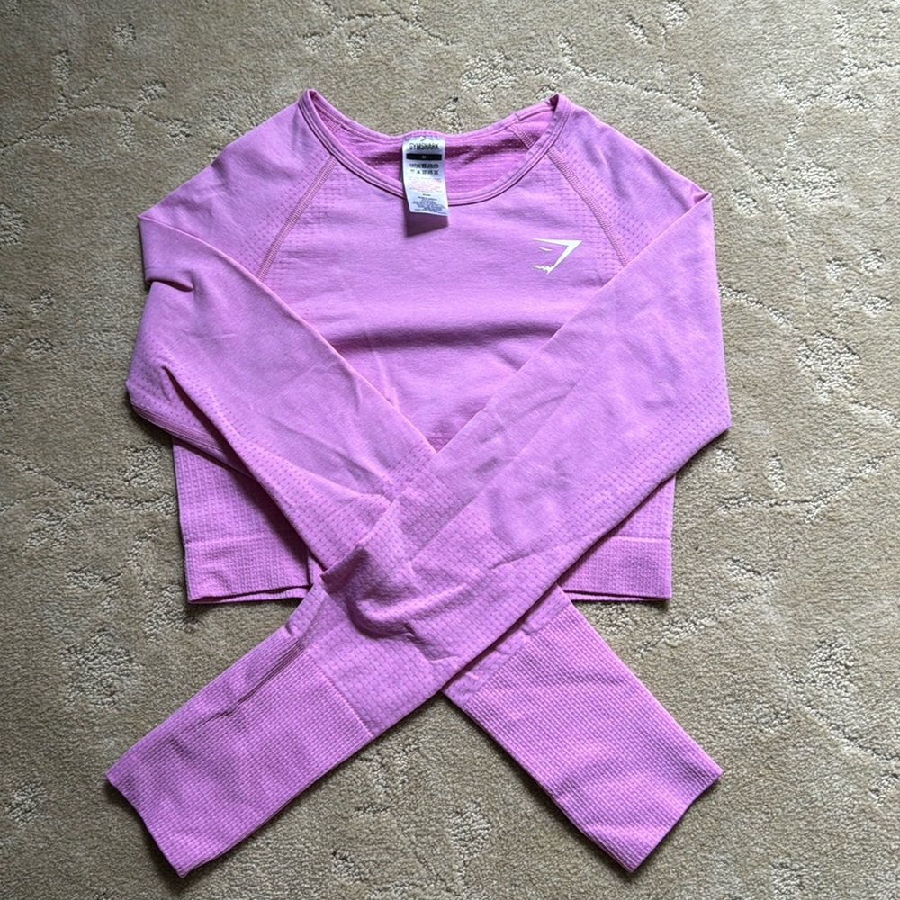 pink gymshark vital seamless long sleeve